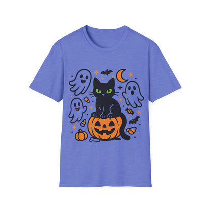 Halloween Cat and Ghosts