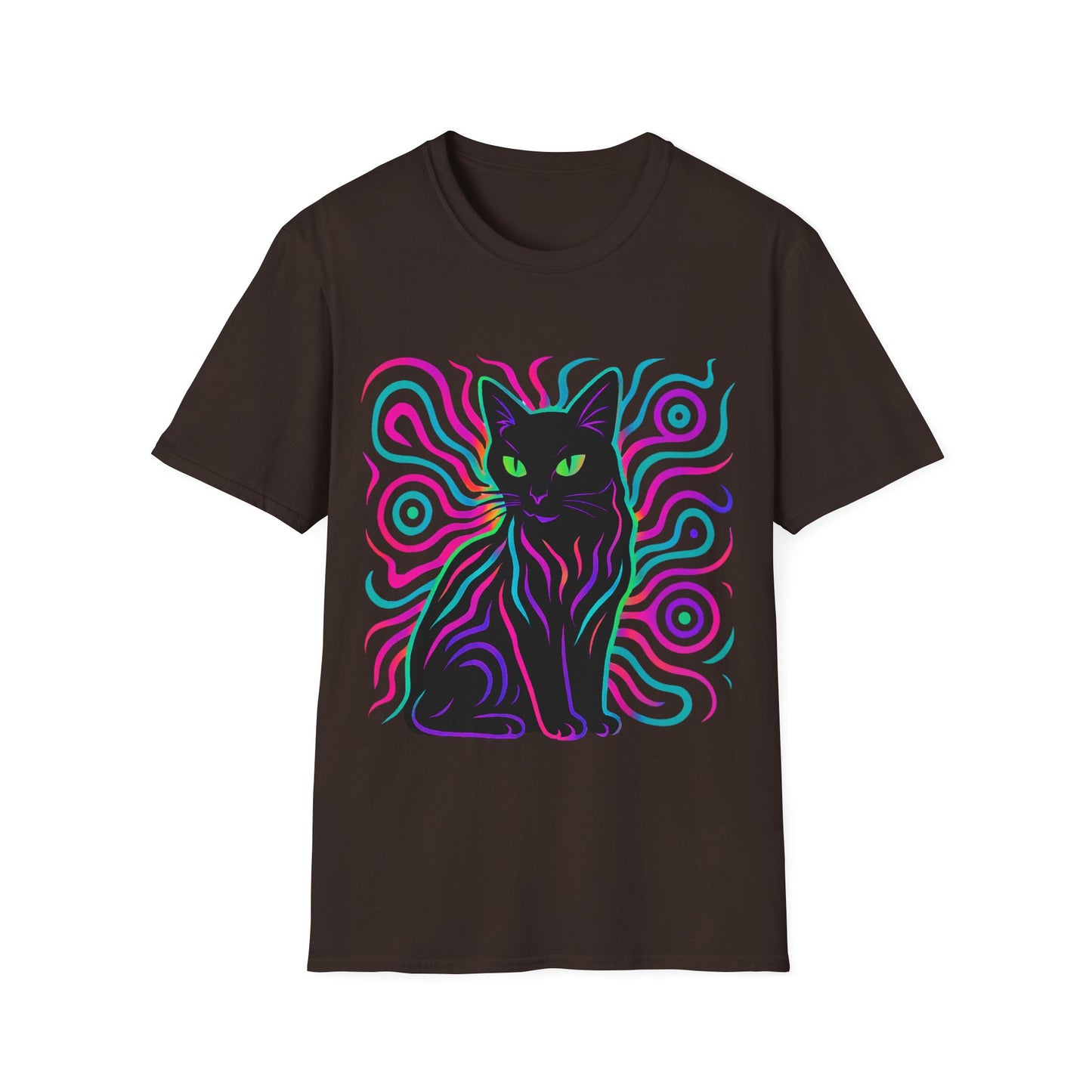 Cat In Neon Colors T-Shirt