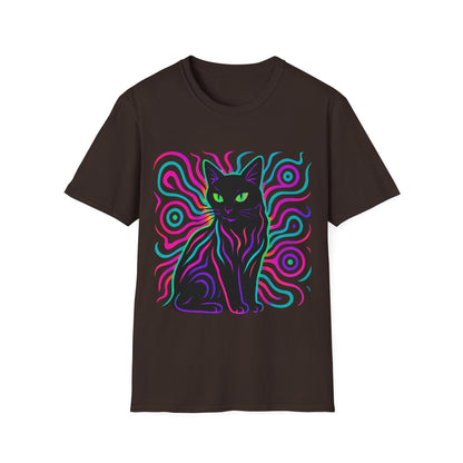 Cat In Neon Colors T-Shirt