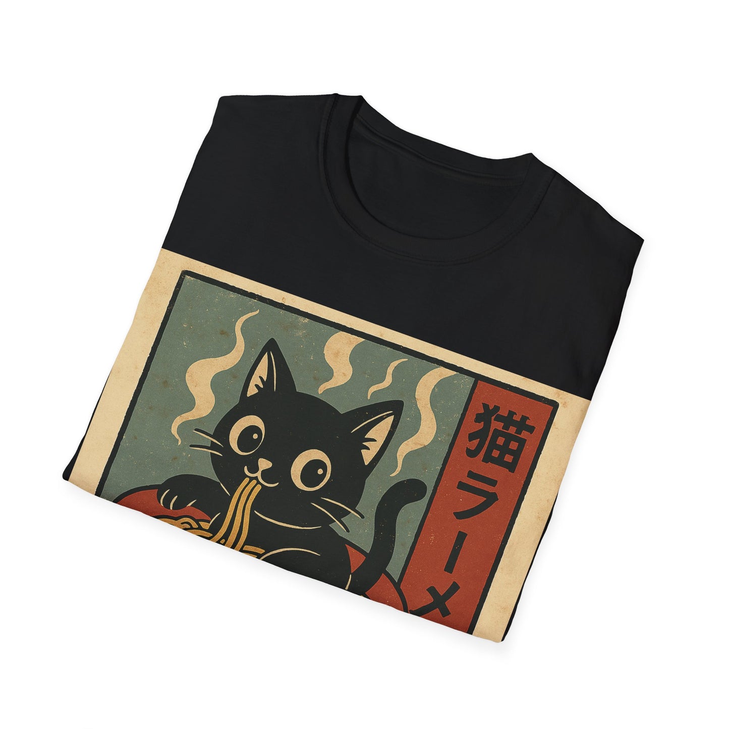 Anime Cat Into Ramen