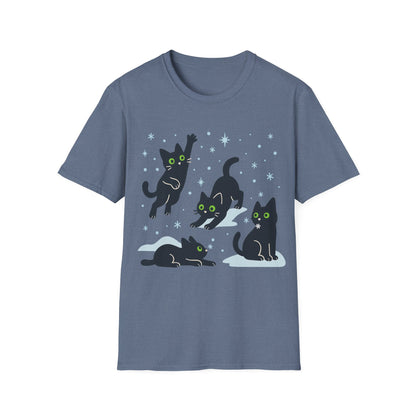 Frolicking Winter Kittens T-Shirt