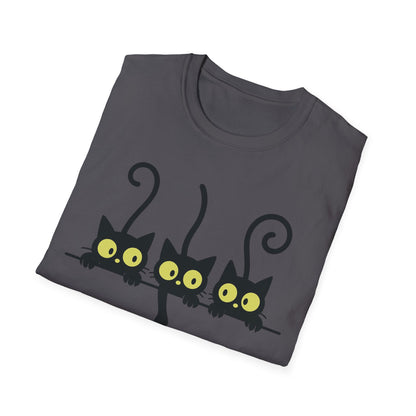 Curious Black Cats T-Shirt