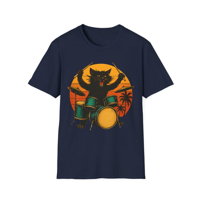 Drummer Cat T-Shirt