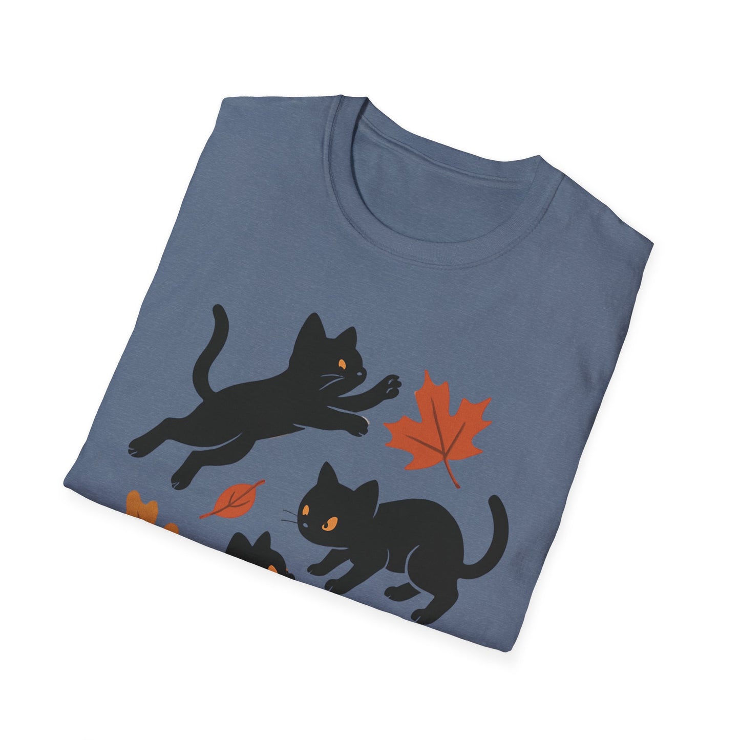 Black Cats Love Fall T-Shirt