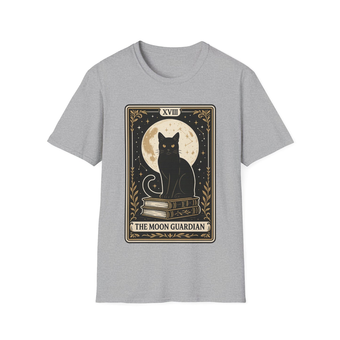 Tarot Moon Guardian Cat T-Shirt