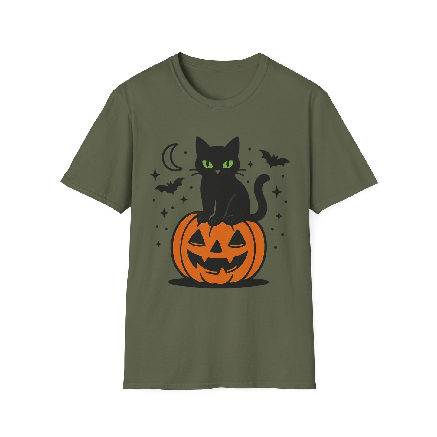 Green Eyed Halloween Cat