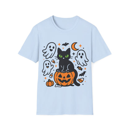 Halloween Cat and Ghosts