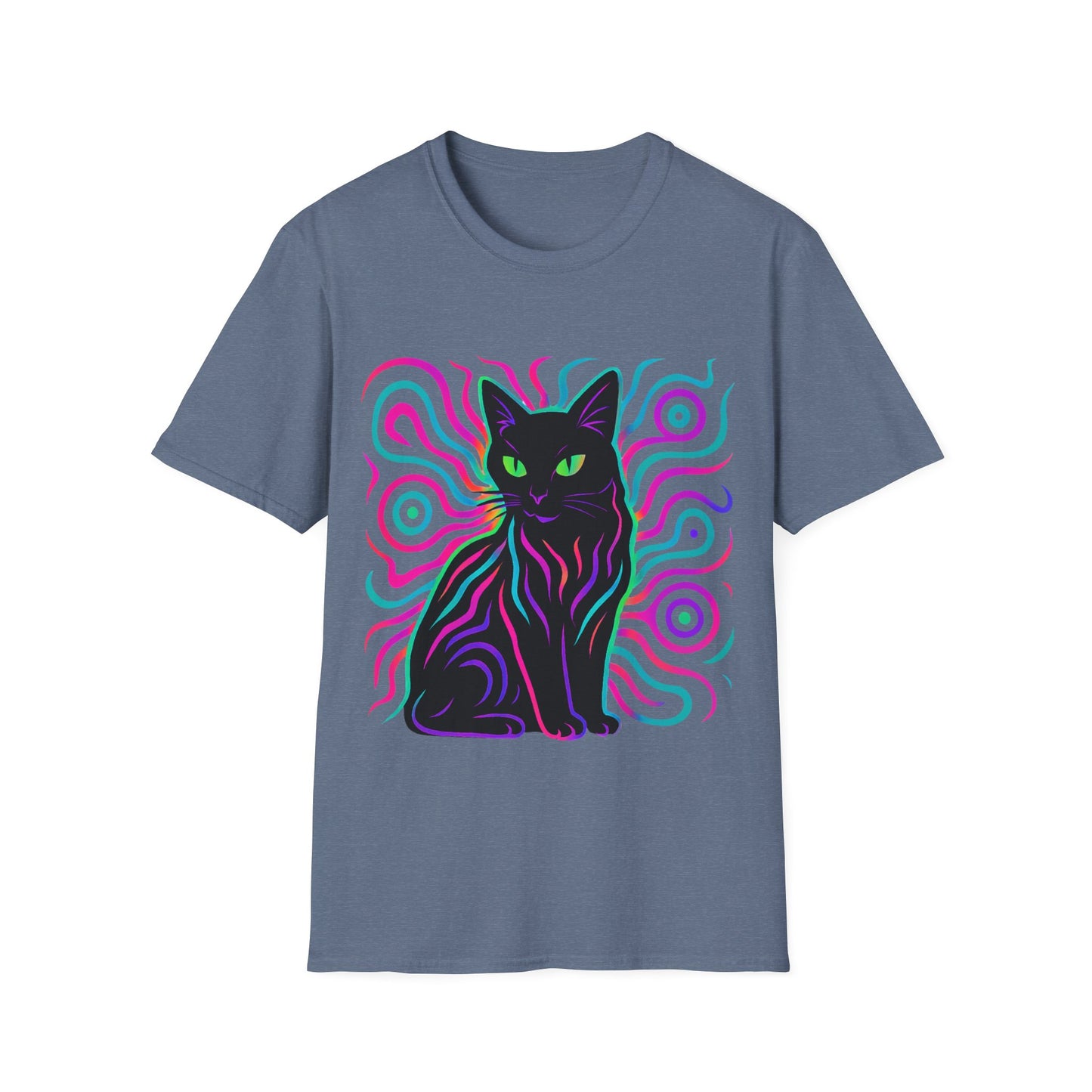 Cat In Neon Colors T-Shirt