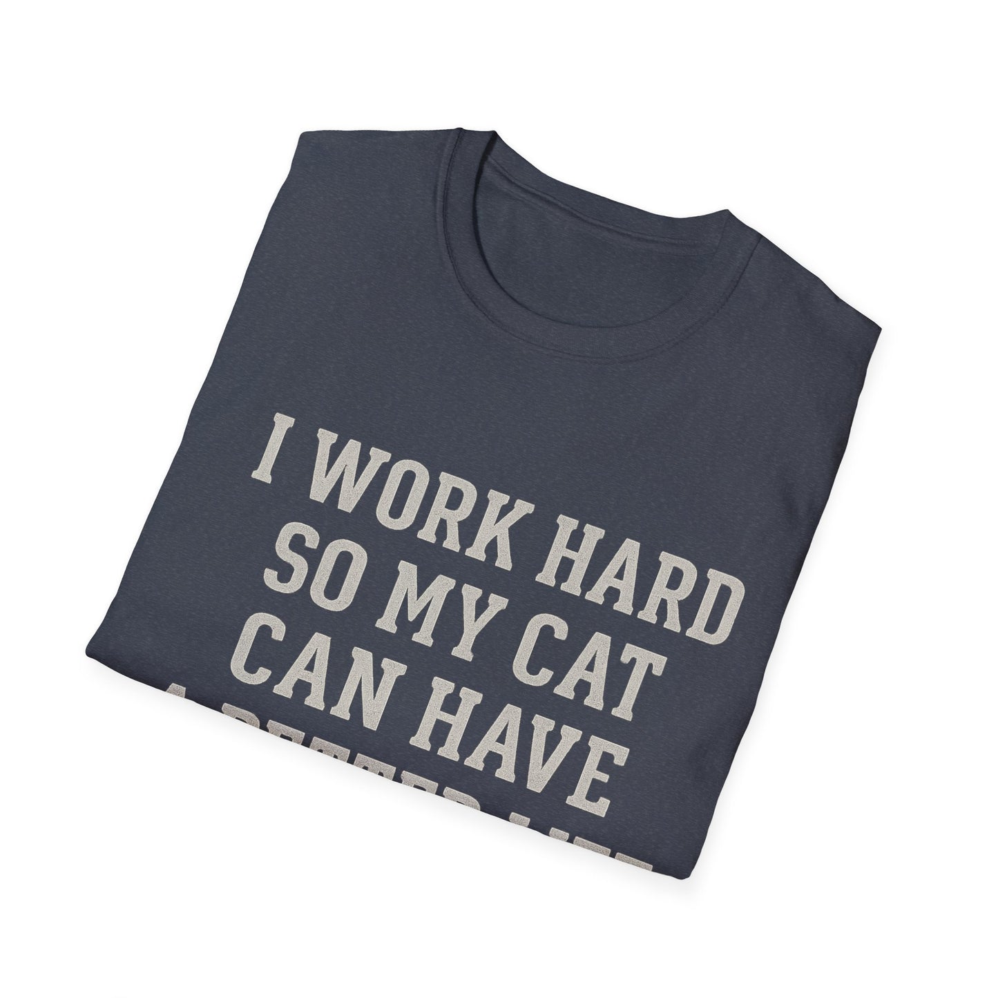 Work Hard Cat T-Shirt