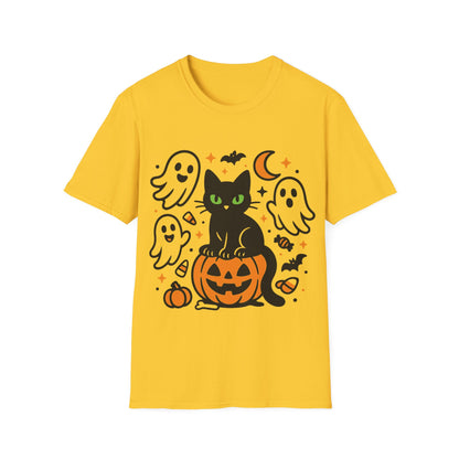 Halloween Cat and Ghosts