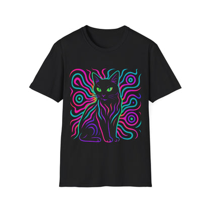 Cat In Neon Colors T-Shirt