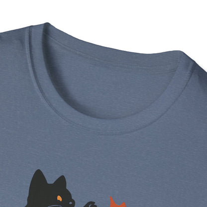 Black Cats Love Fall T-Shirt