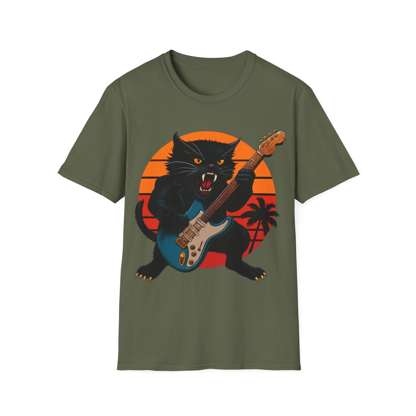 Fierce Rockin' Cat T-Shirt