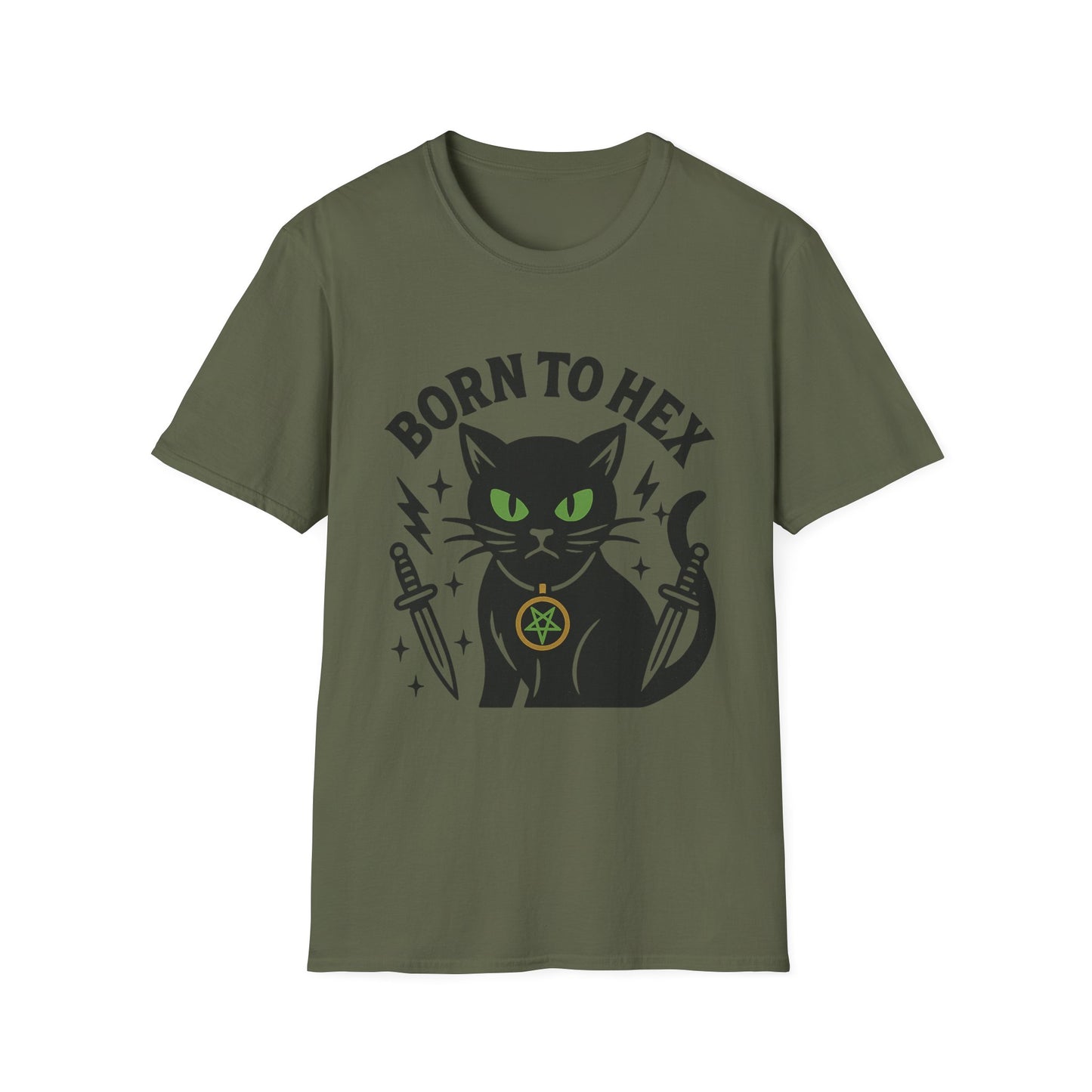 Black Cat Hex T-Shirt