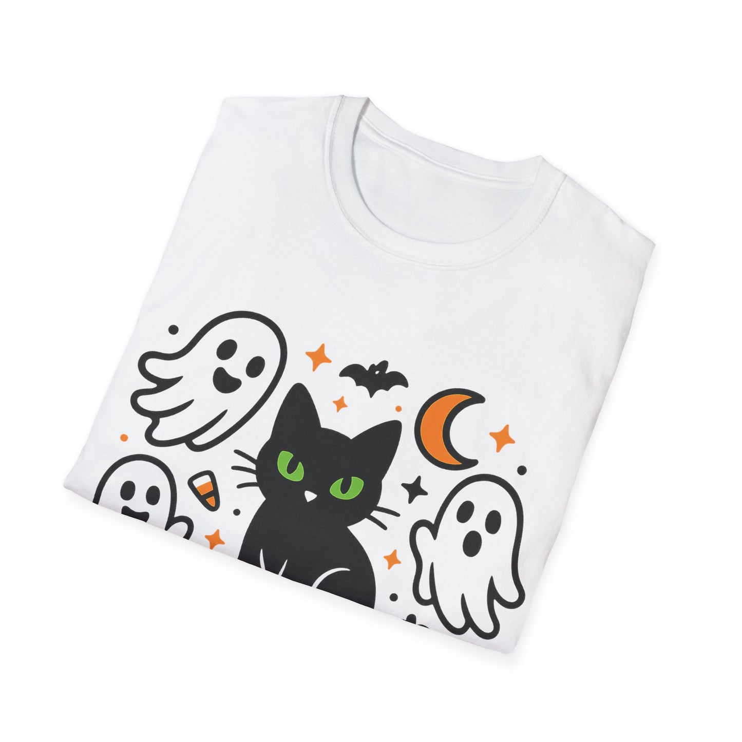 Halloween Cat and Ghosts