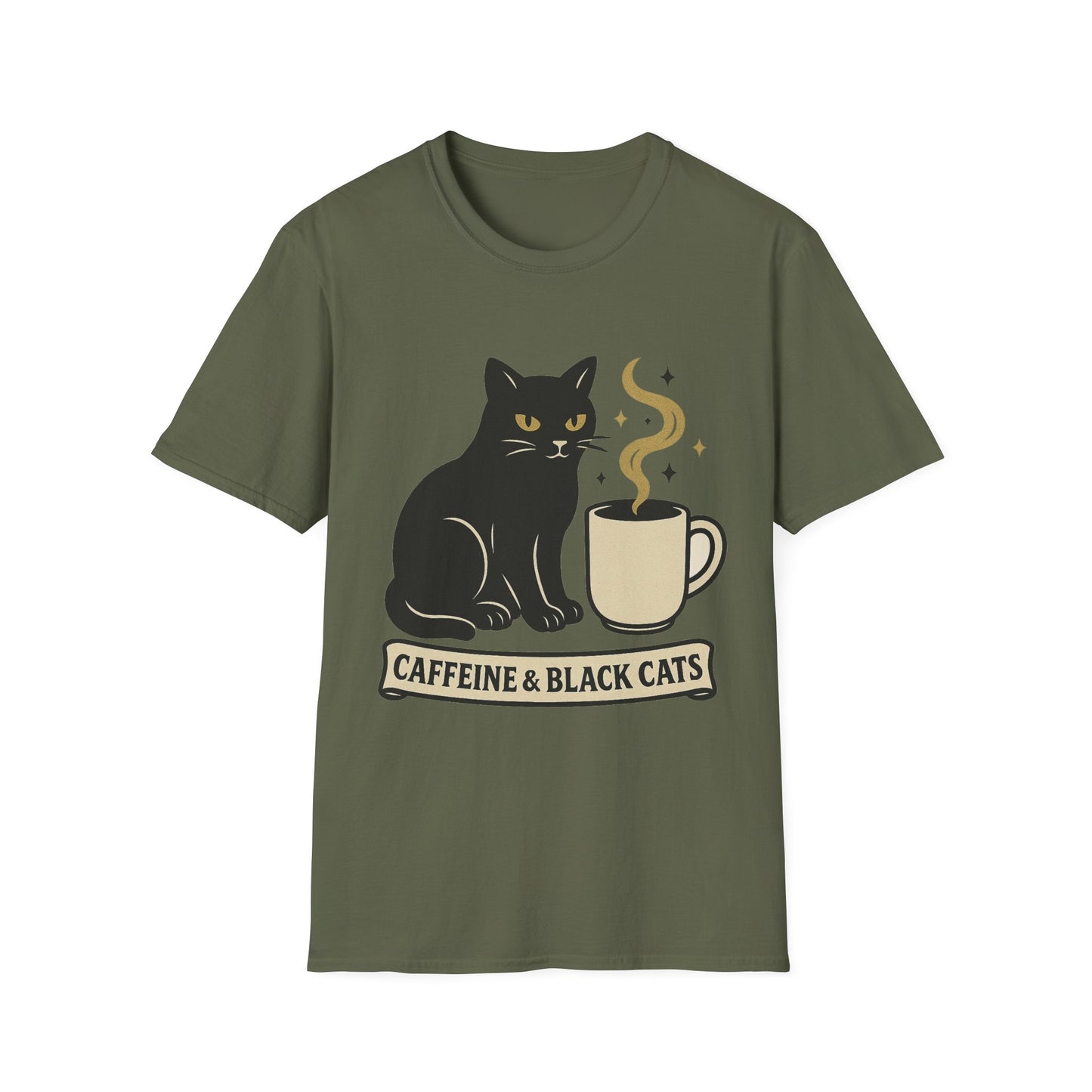 Caffeine & Black Cats T-Shirt