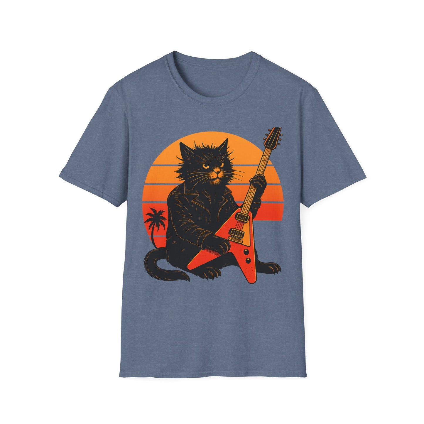 Guitar Hero Cat T-Shirt