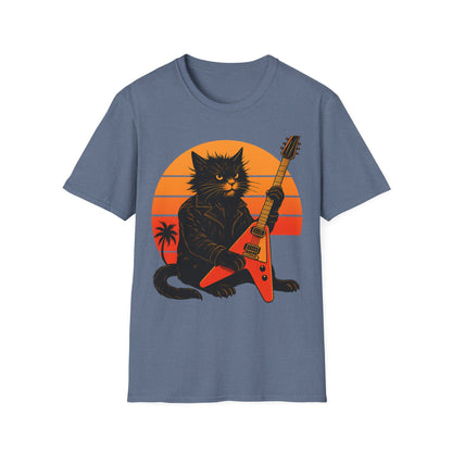 Guitar Hero Cat T-Shirt