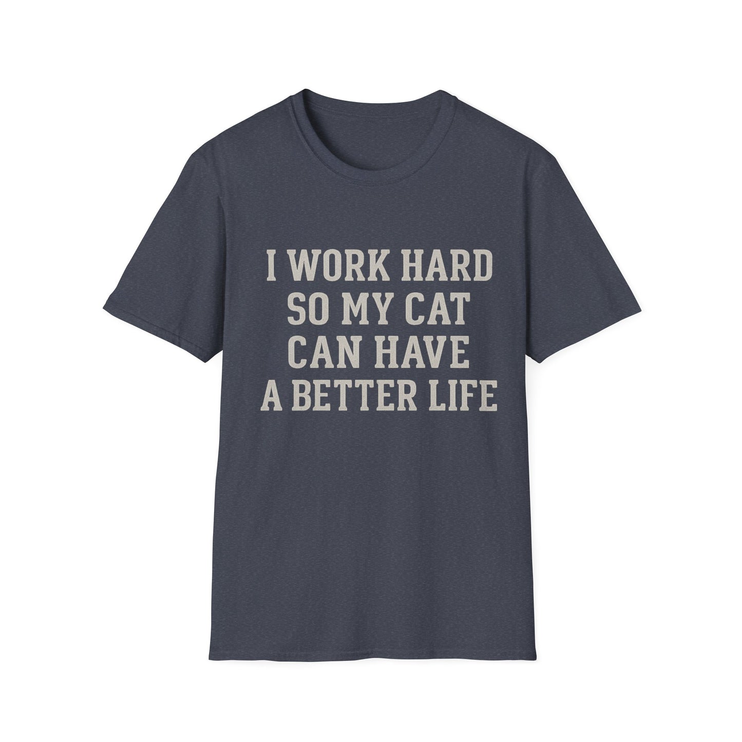 Work Hard Cat T-Shirt