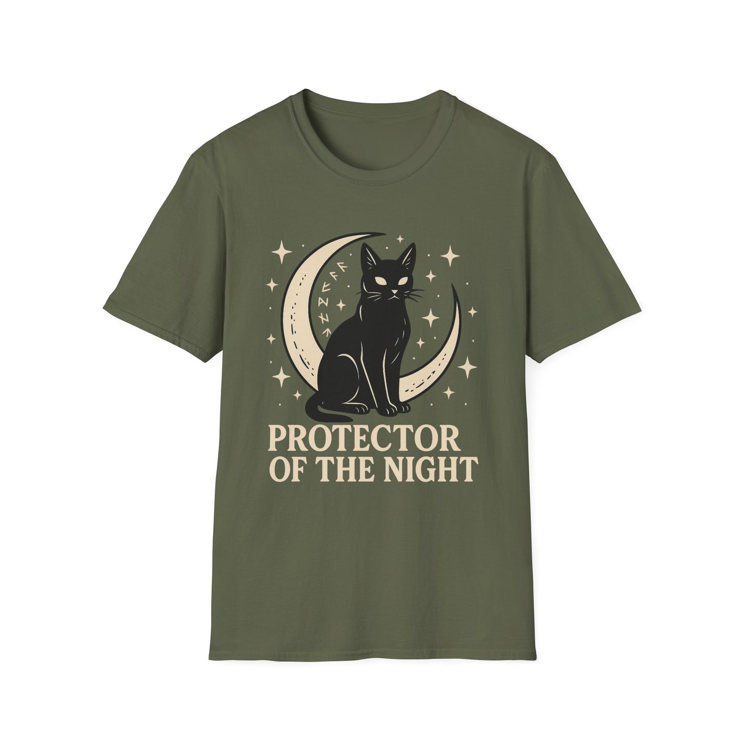 Night Protector Cat T-Shirt
