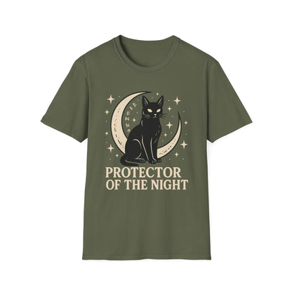 Night Protector Cat T-Shirt
