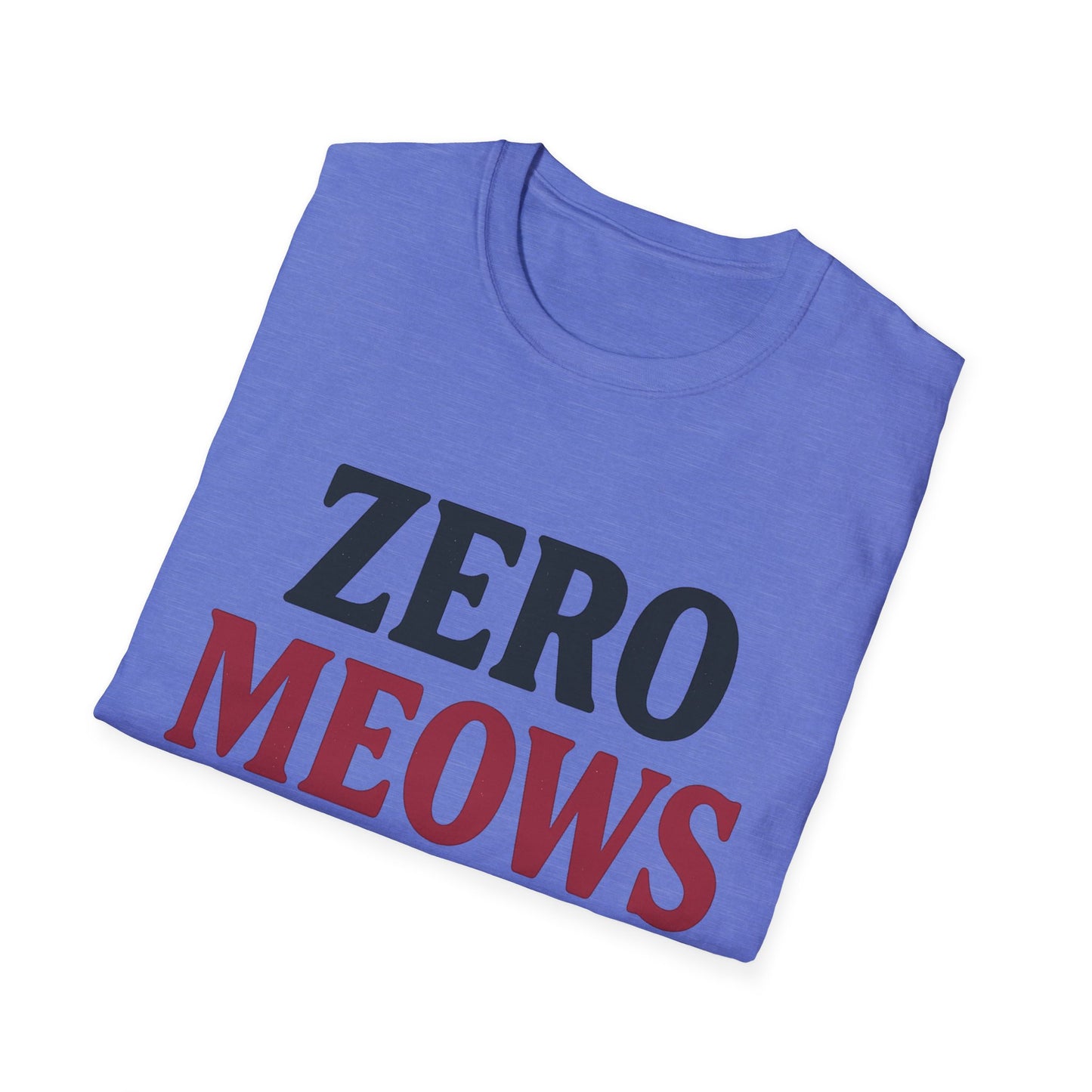 Zero Meows Cat T-Shirt