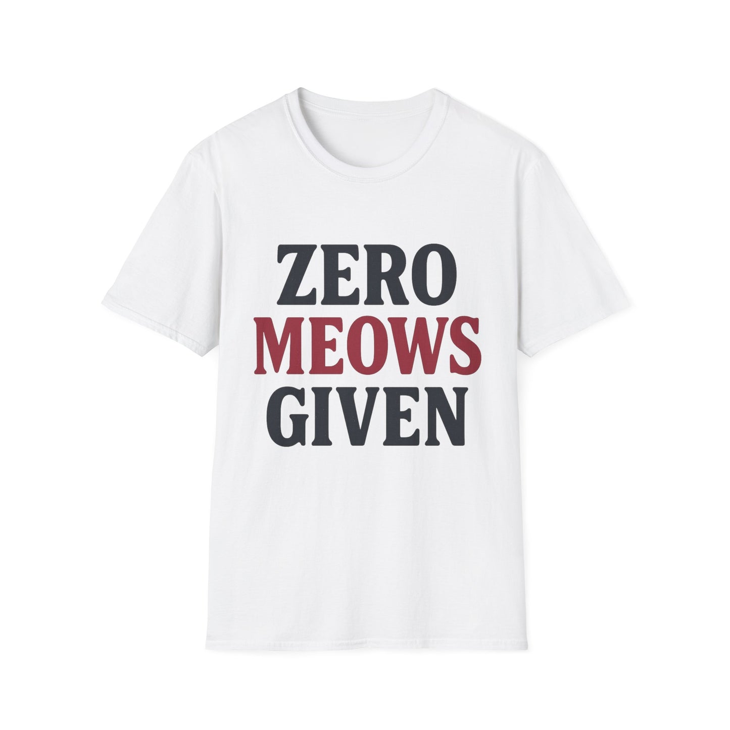 Zero Meows Cat T-Shirt