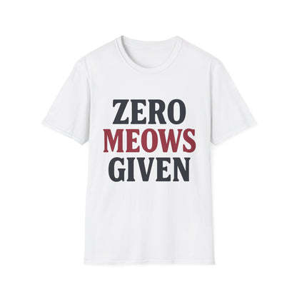 Zero Meows Cat T-Shirt
