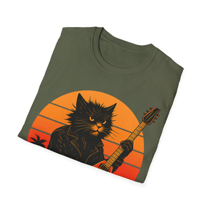 Guitar Hero Cat T-Shirt