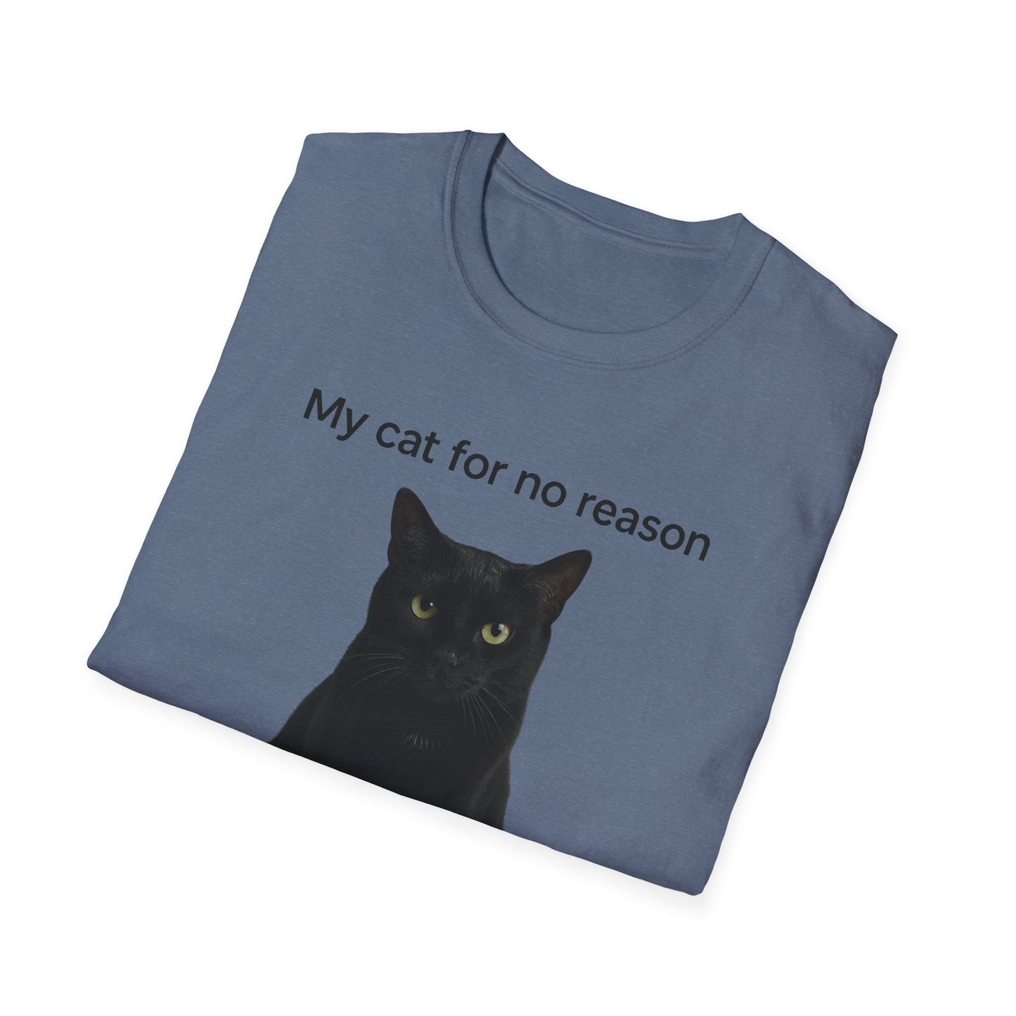 Cat Violence Button T-Shirt