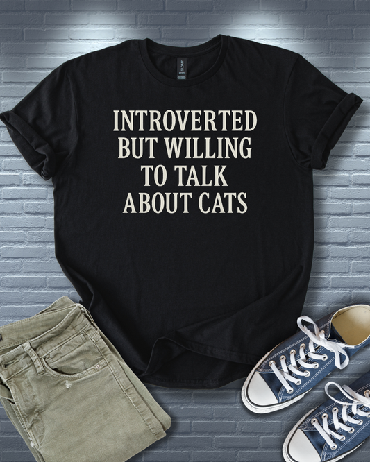 Introverted Cat Lovers T-Shirt