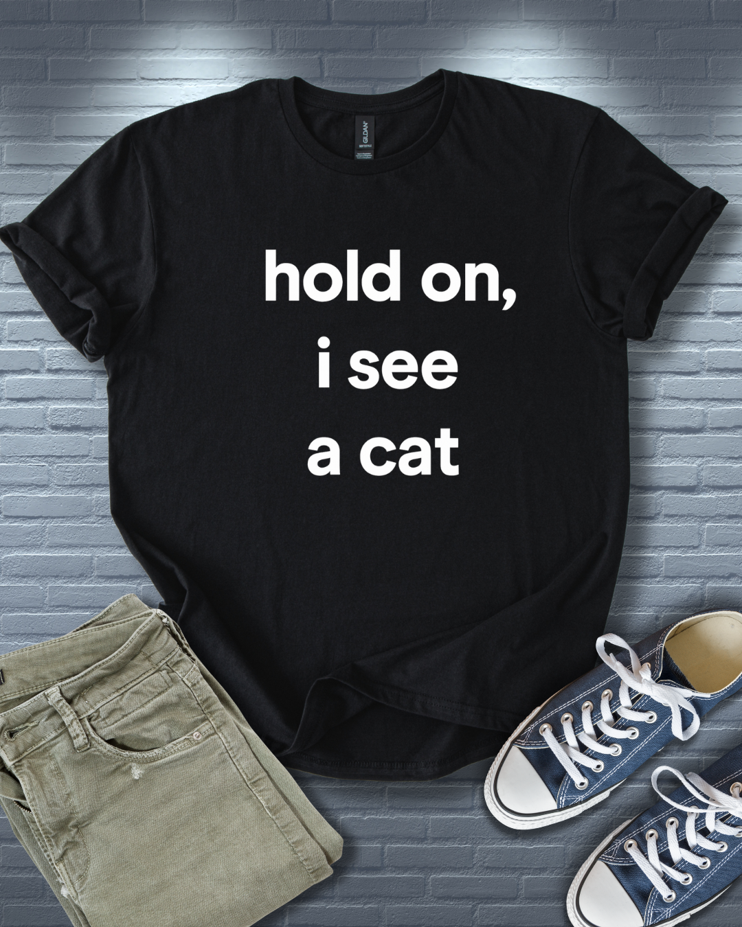 Hold On Cat T-Shirt