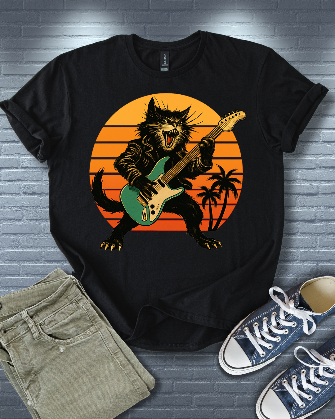 Rockstar Cat T-Shirt