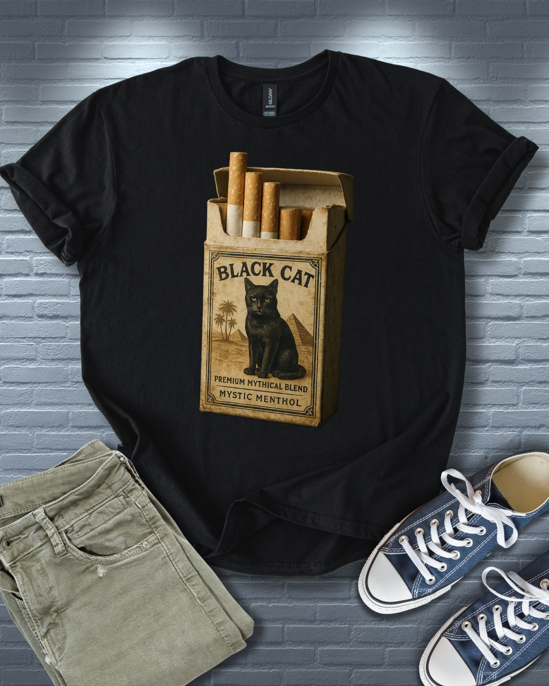 Black Cat Cigarettes T-Shirt
