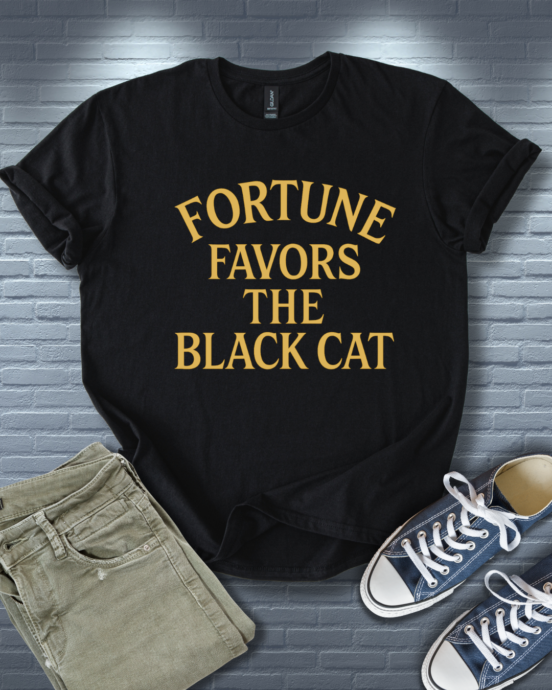 Fortune Favors Cat T-Shirt