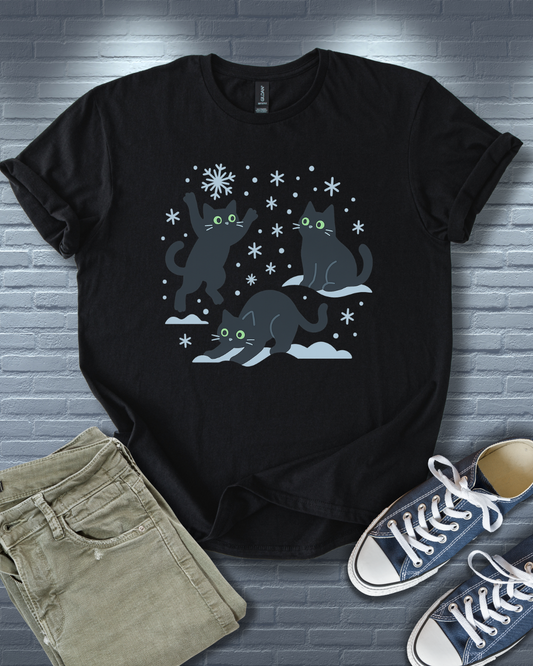 Kittens in Snow T-Shirt