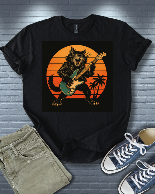 Guitar Rockin' Cat T-Shirt