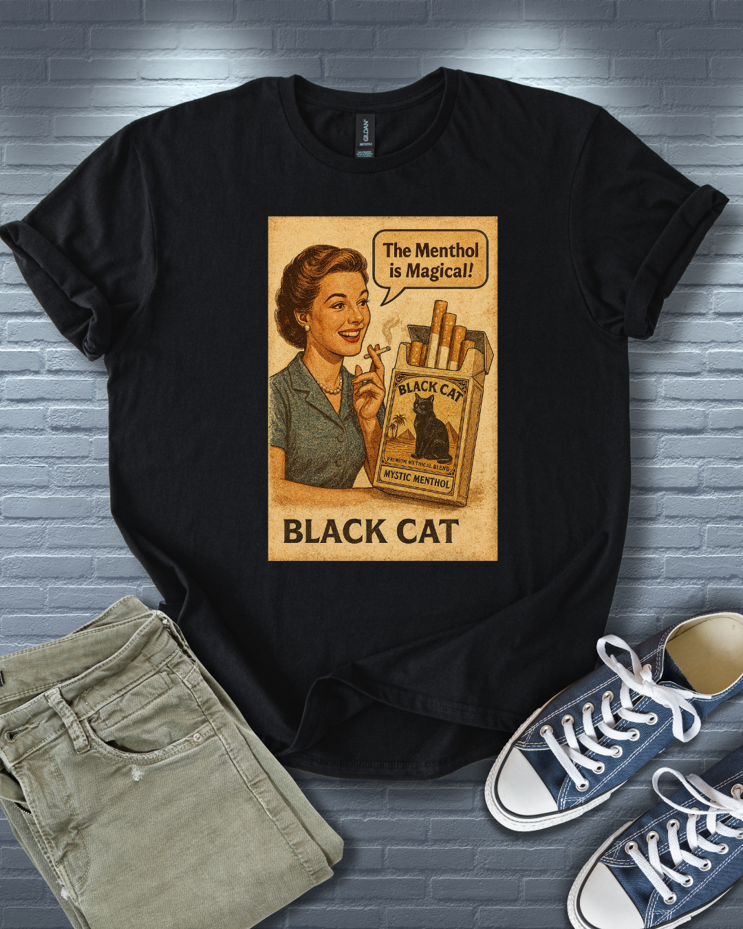 Black Cat Menthol T-Shirt