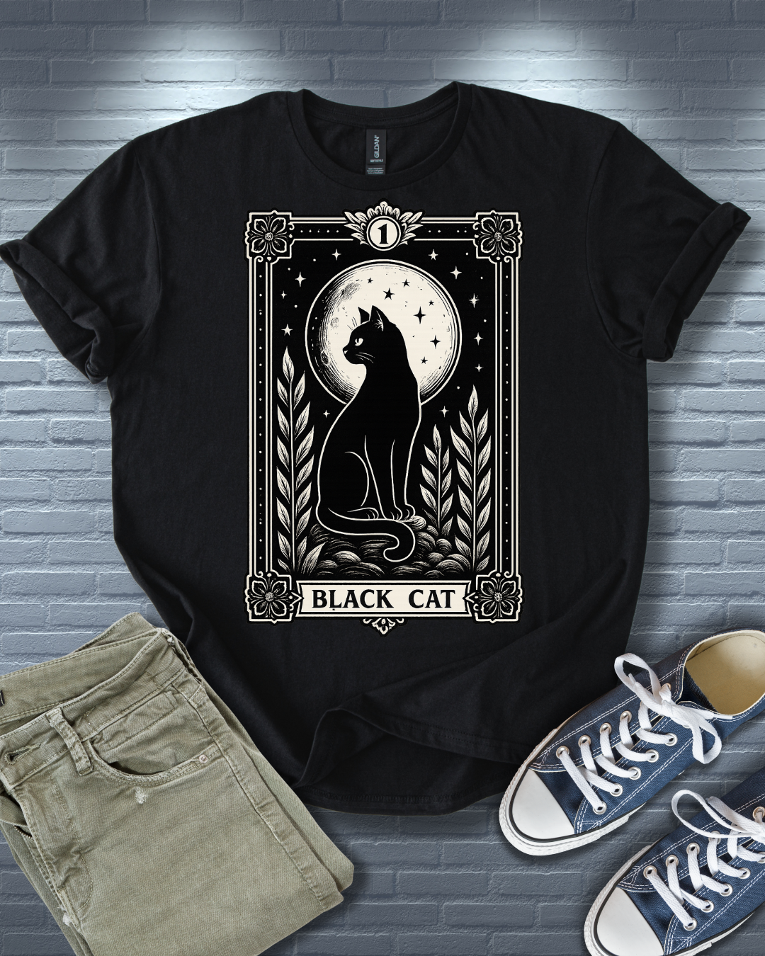 Tarot Black Cat T-Shirt