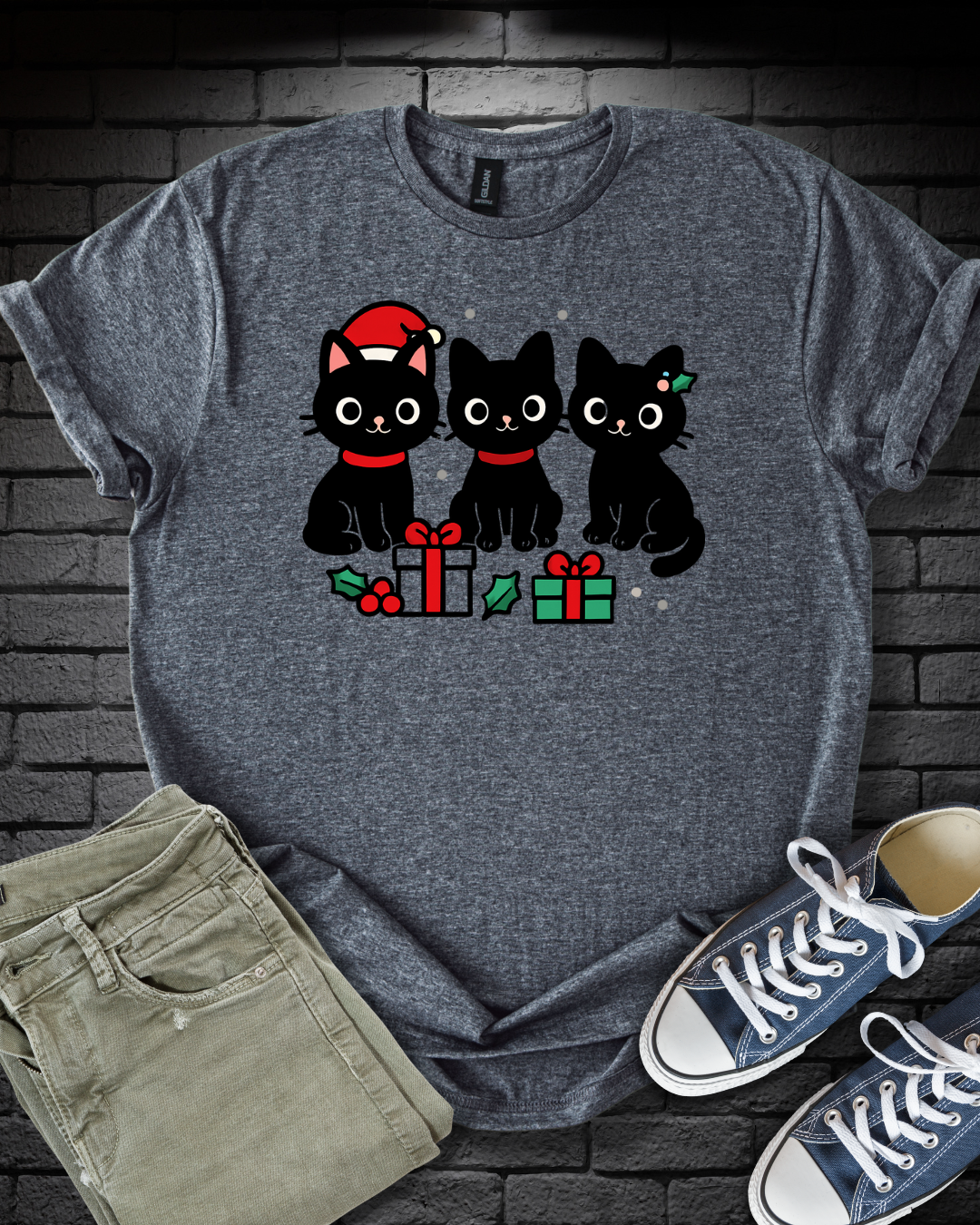 Curious Christmas Kittens T-Shirt
