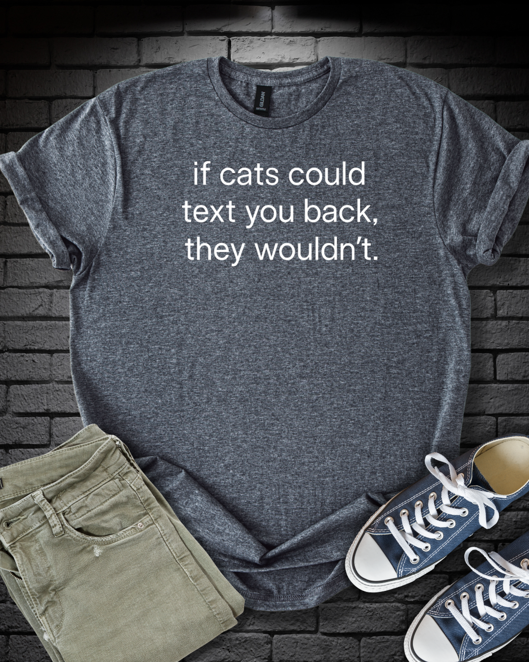Cat Texting Reality T-Shirt