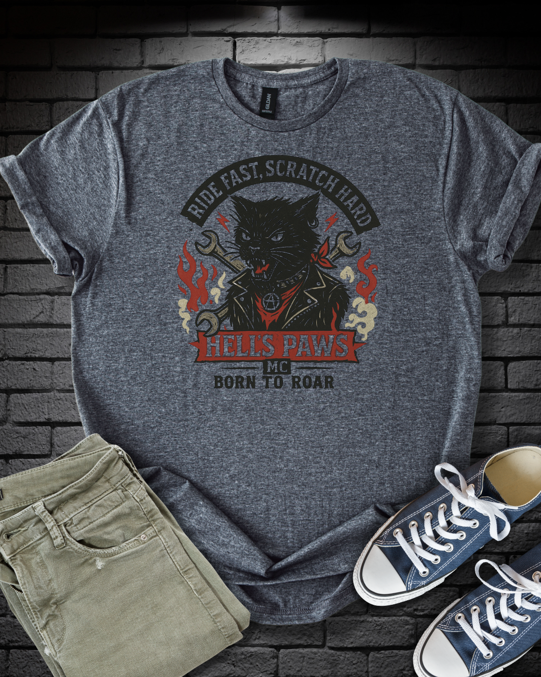 Biker Cat T-Shirt