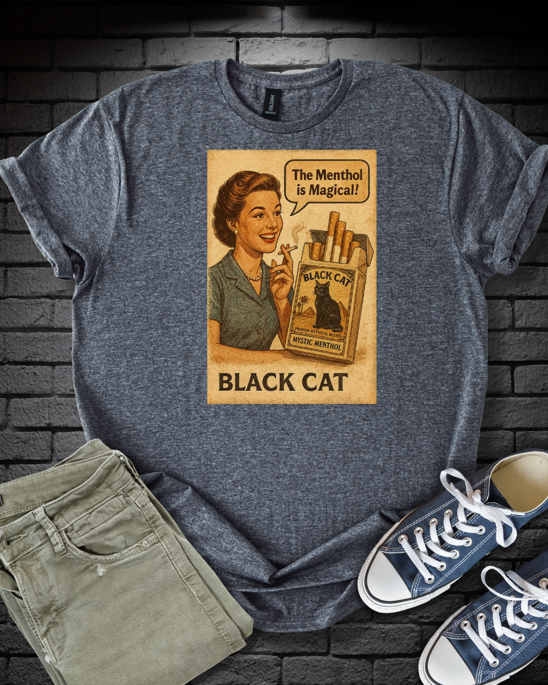 Black Cat Menthol T-Shirt