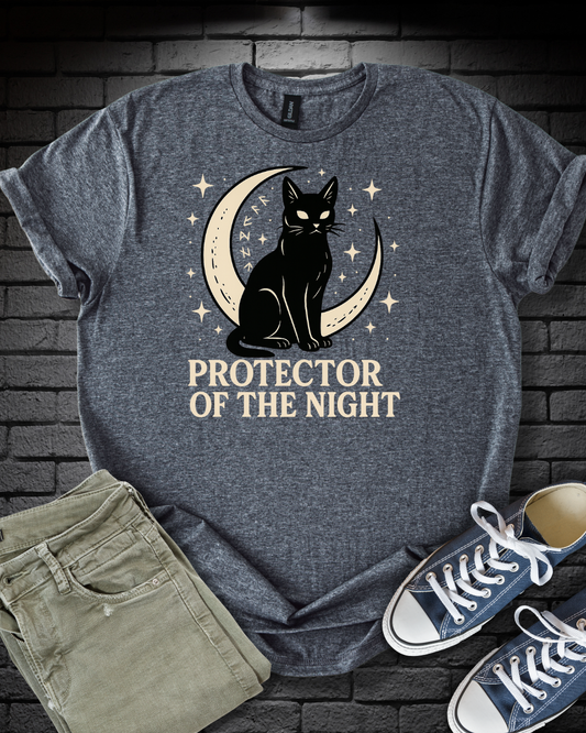 Night Protector Cat T-Shirt