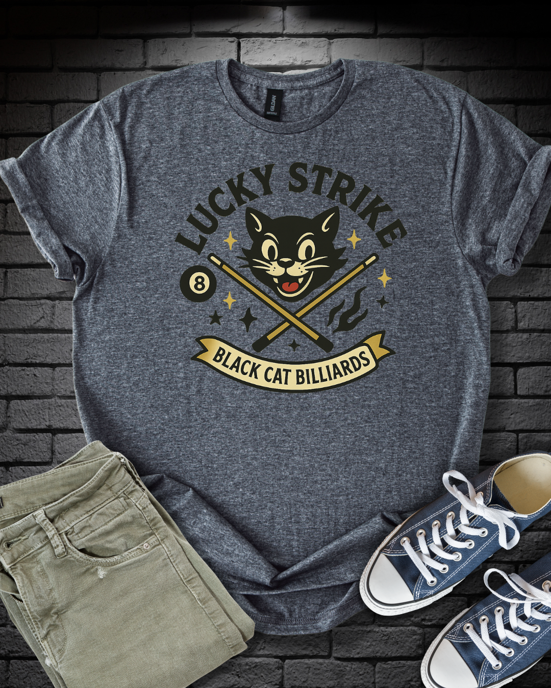 Black Cat Billiards T-Shirt
