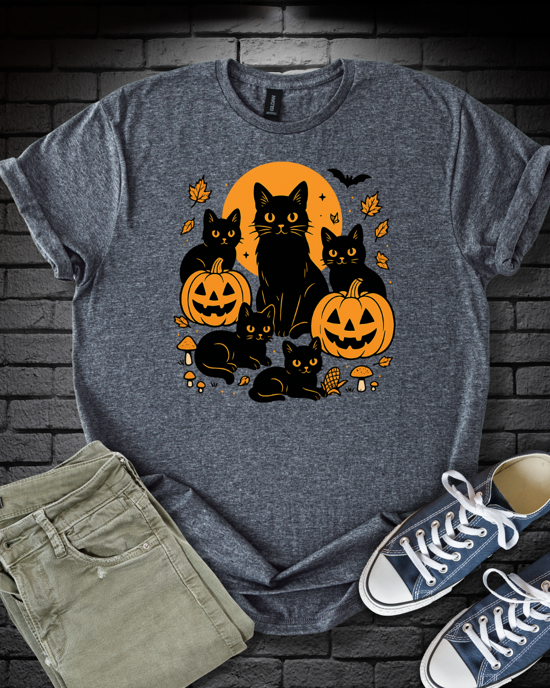 Halloween Cats n' Pumpkins