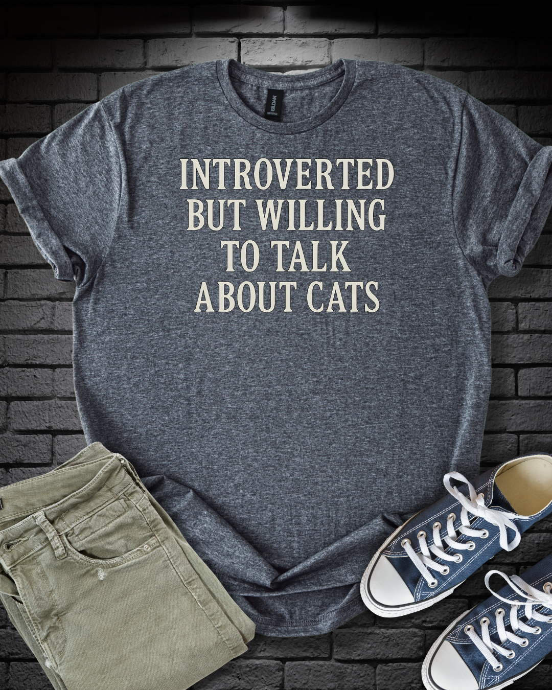 Introverted Cat Lovers T-Shirt