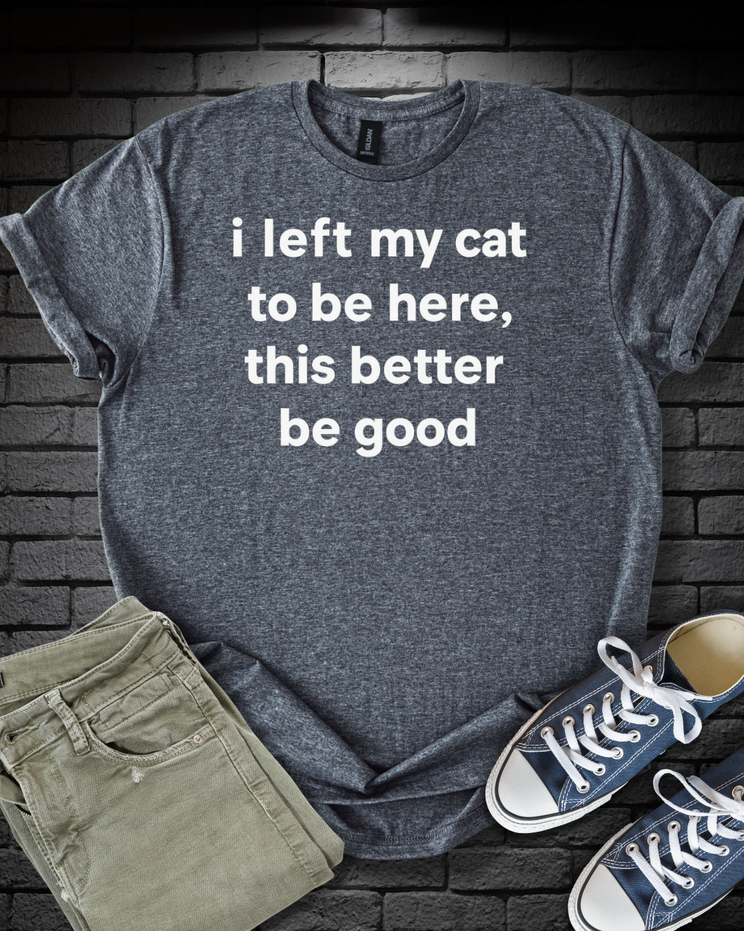 Left My Cat T-Shirt