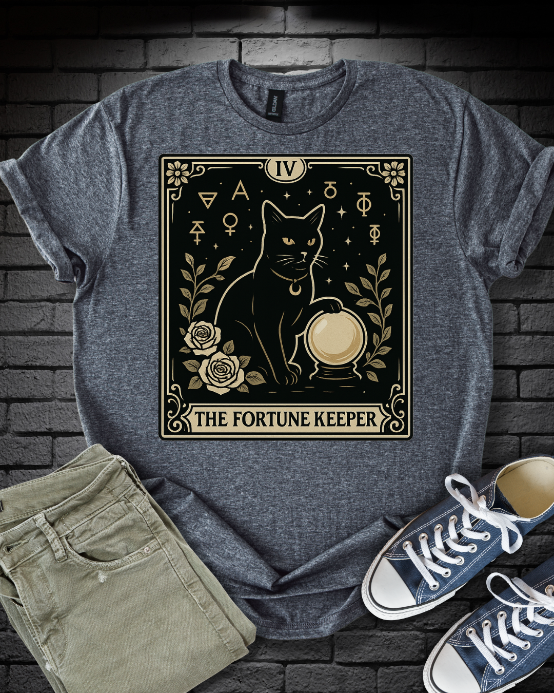 Tarot Cat Fortune Keeper T-Shirt