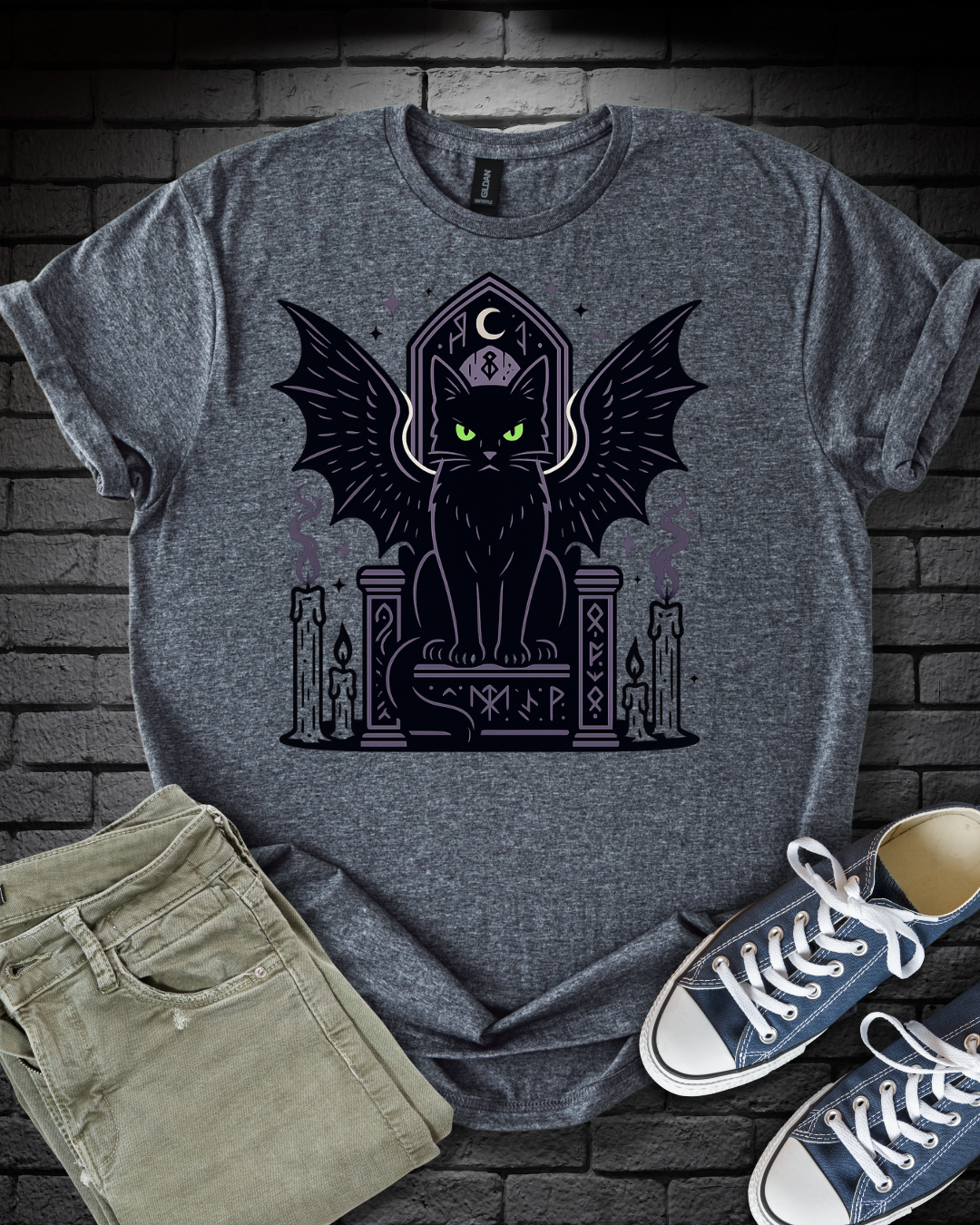 Mystical Cat on Throne